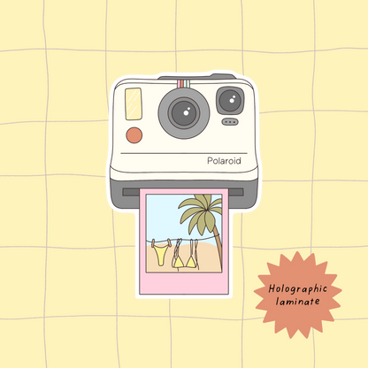 Summer polaroid sticker