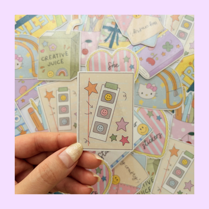 Journal spread sticker