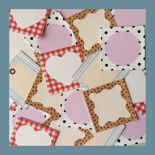 Sticker memo sheet set