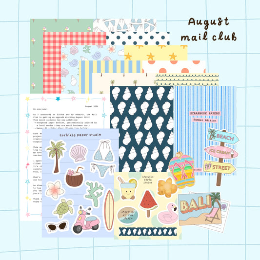 August sprinkle mail club - Archive
