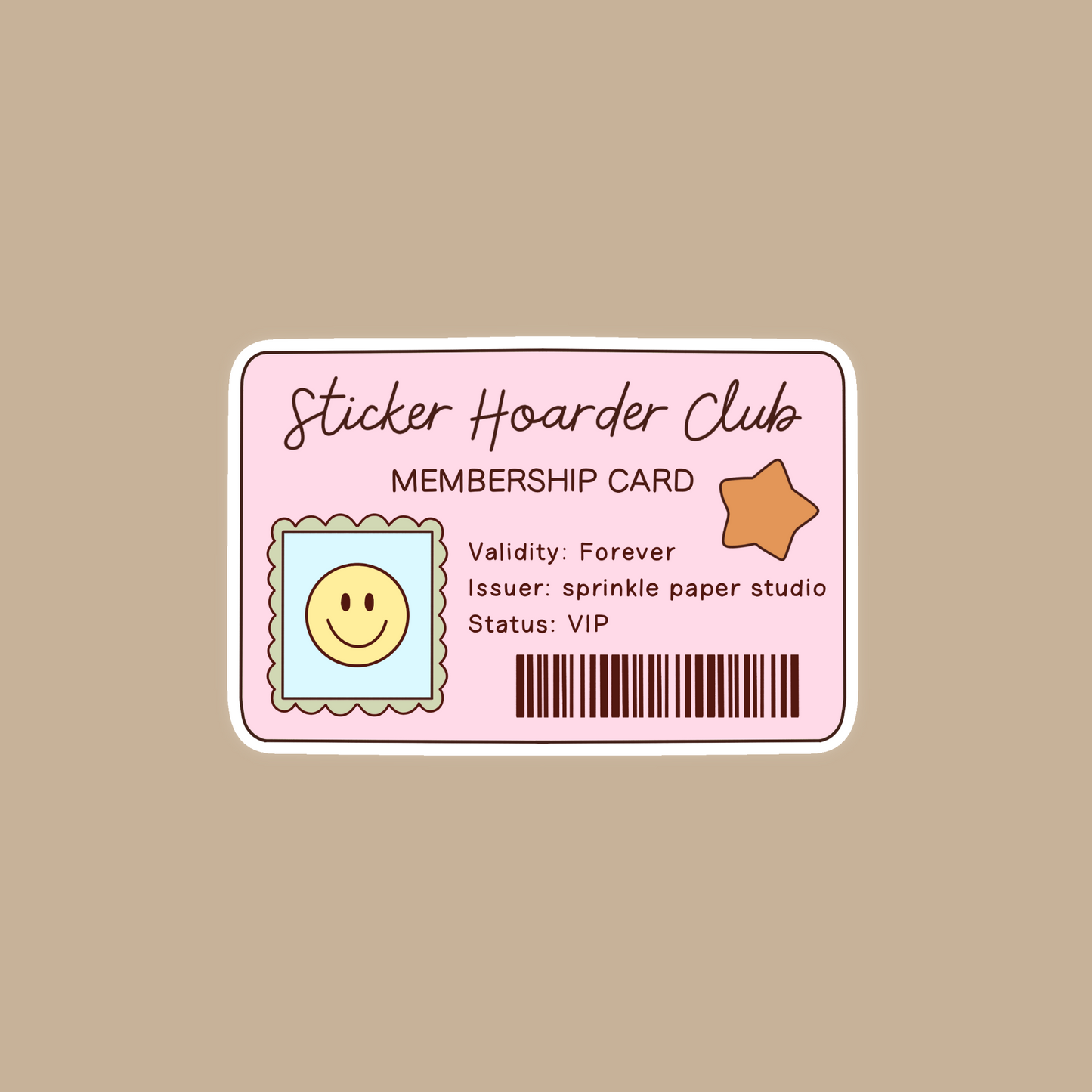 Sticker hoarder club sticker