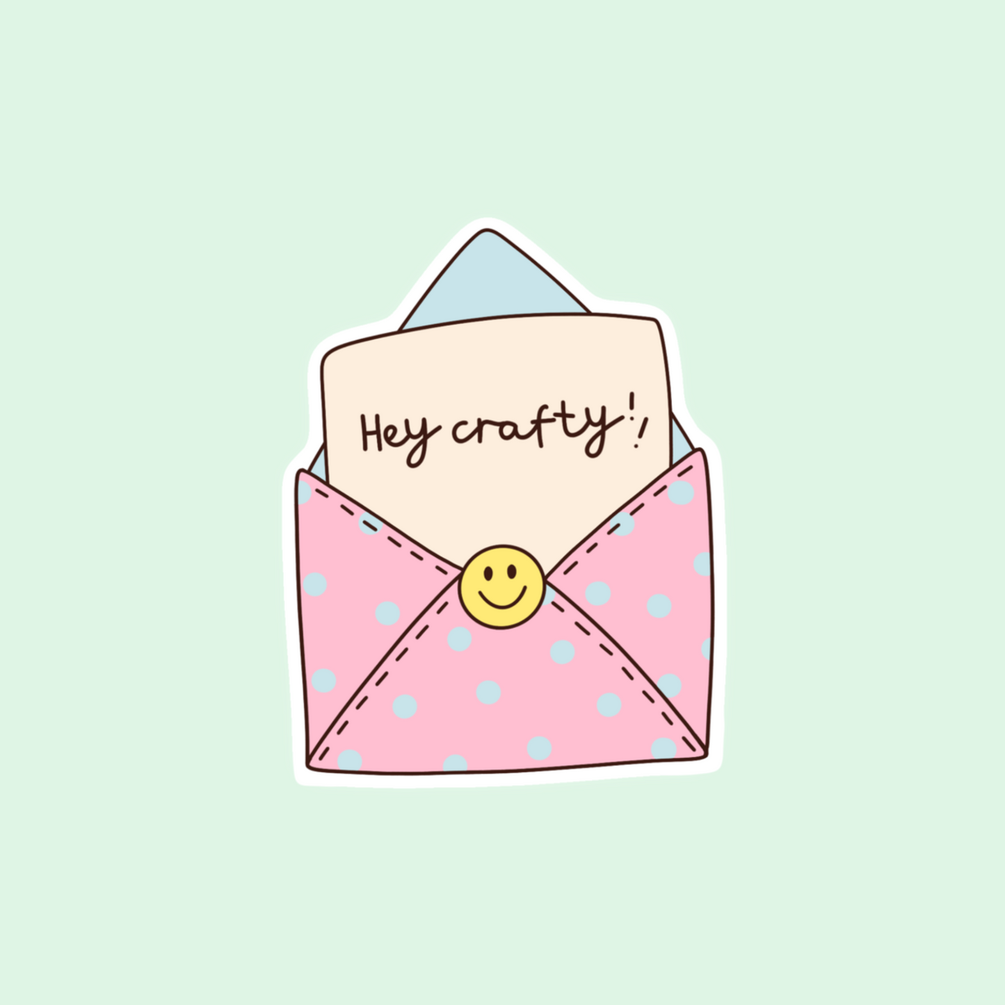 Hey crafty sticker