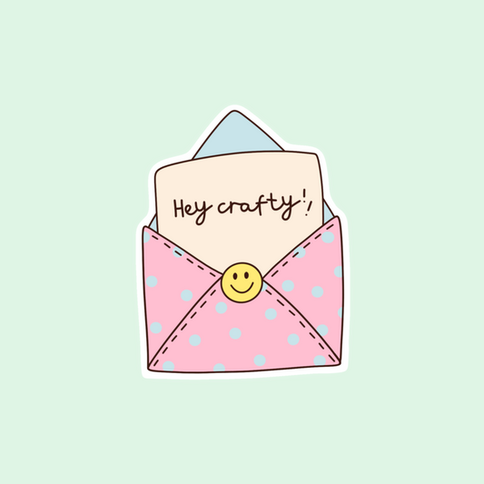 Hey crafty sticker