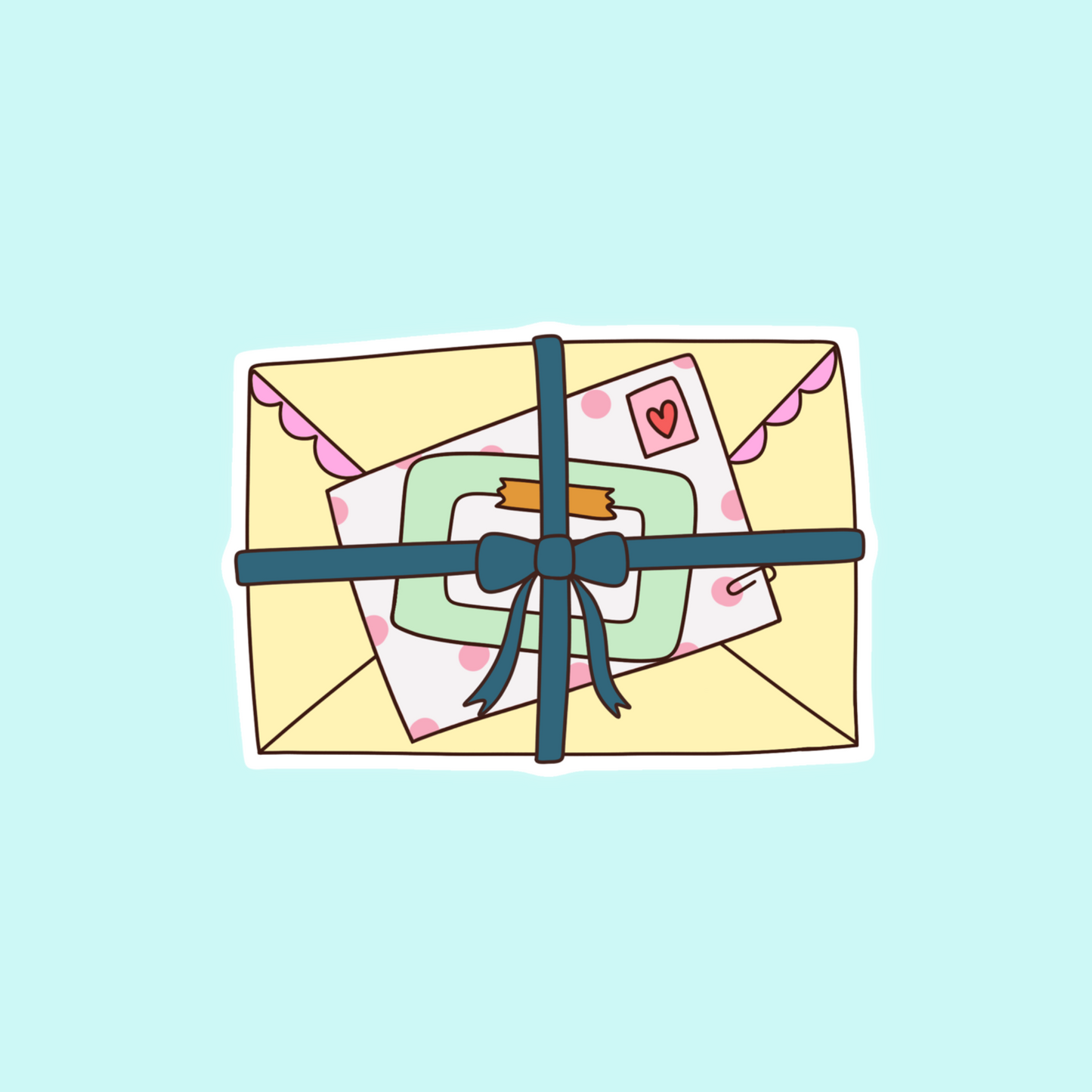 Letters sticker
