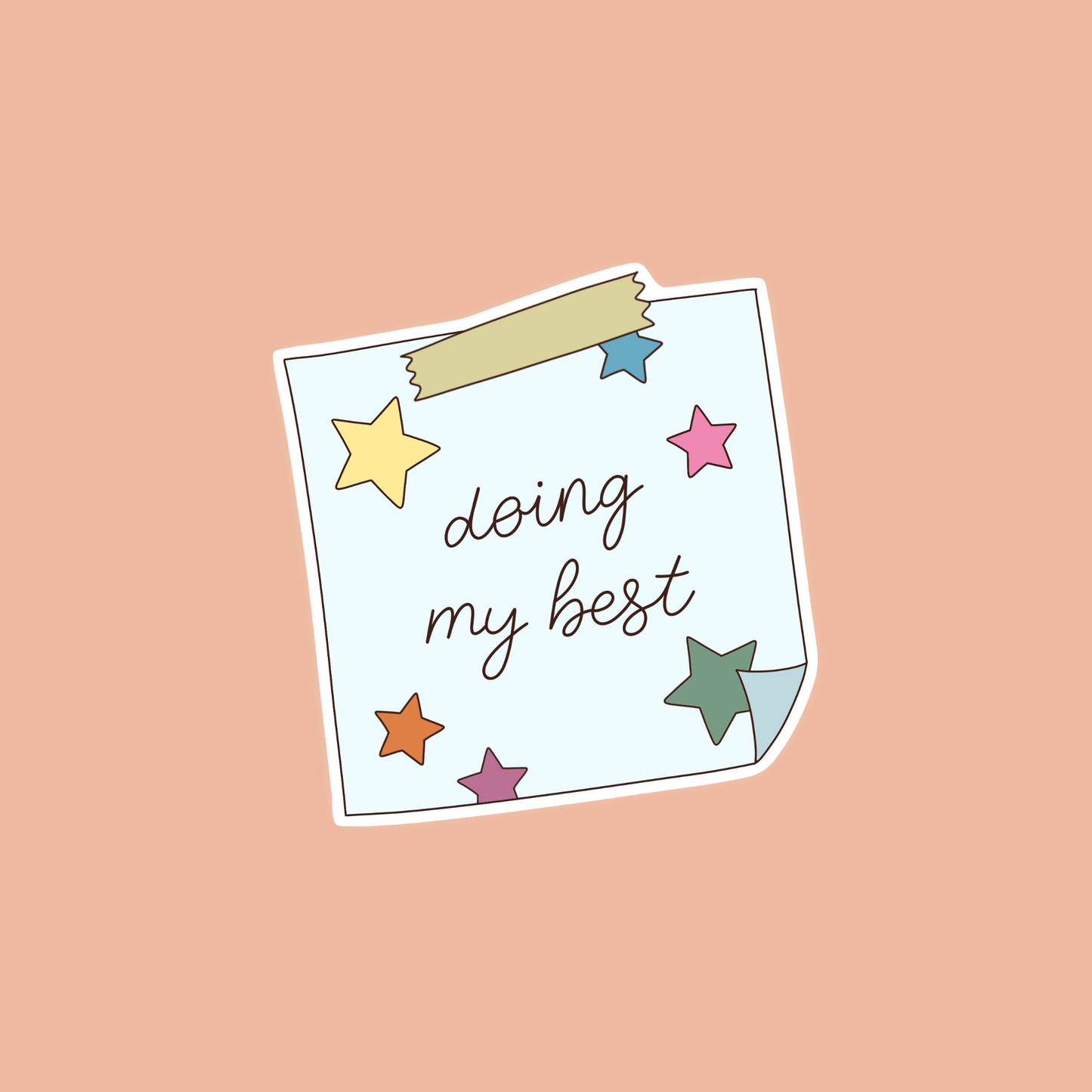 Doing my best sticker