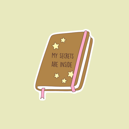 My secret journal sticker