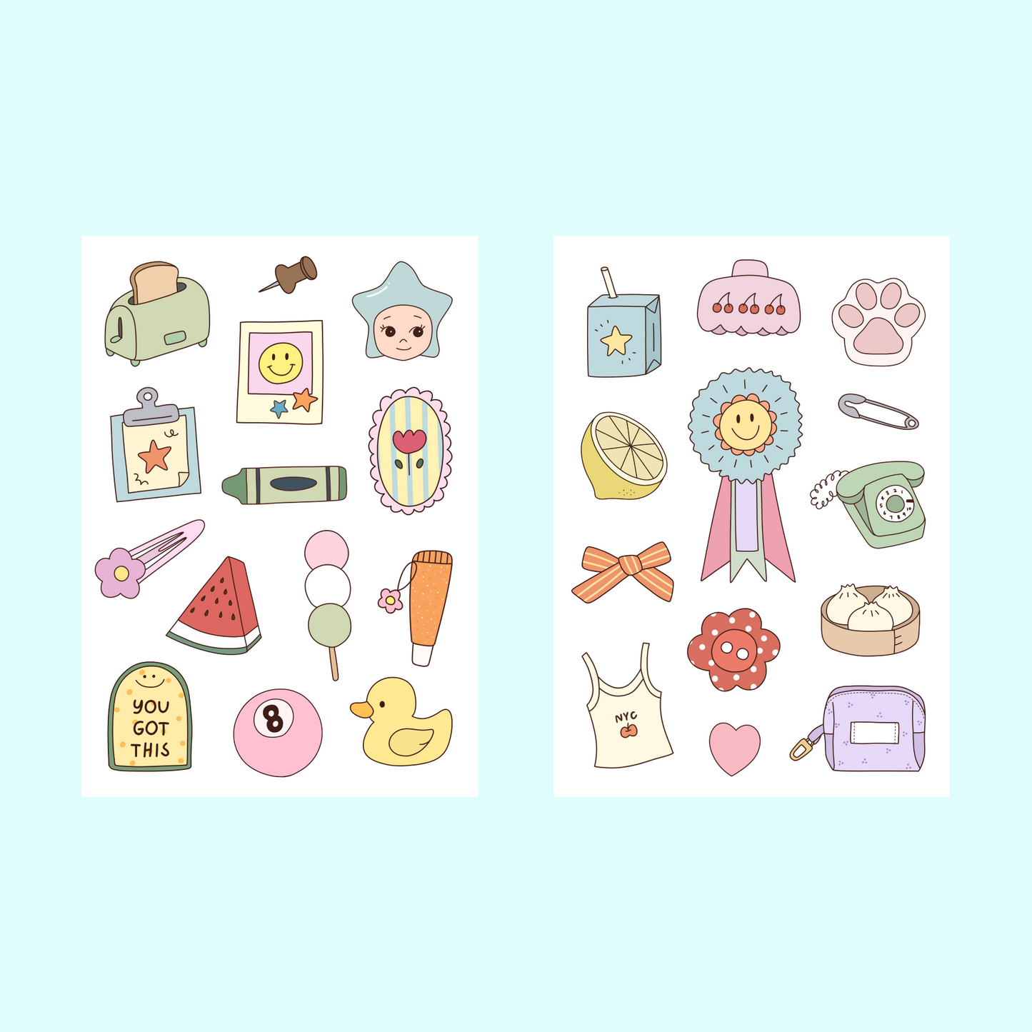 Mini sticker book
