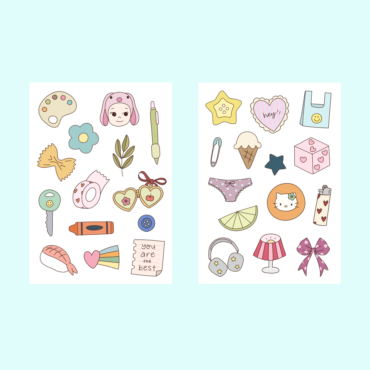 Mini sticker book