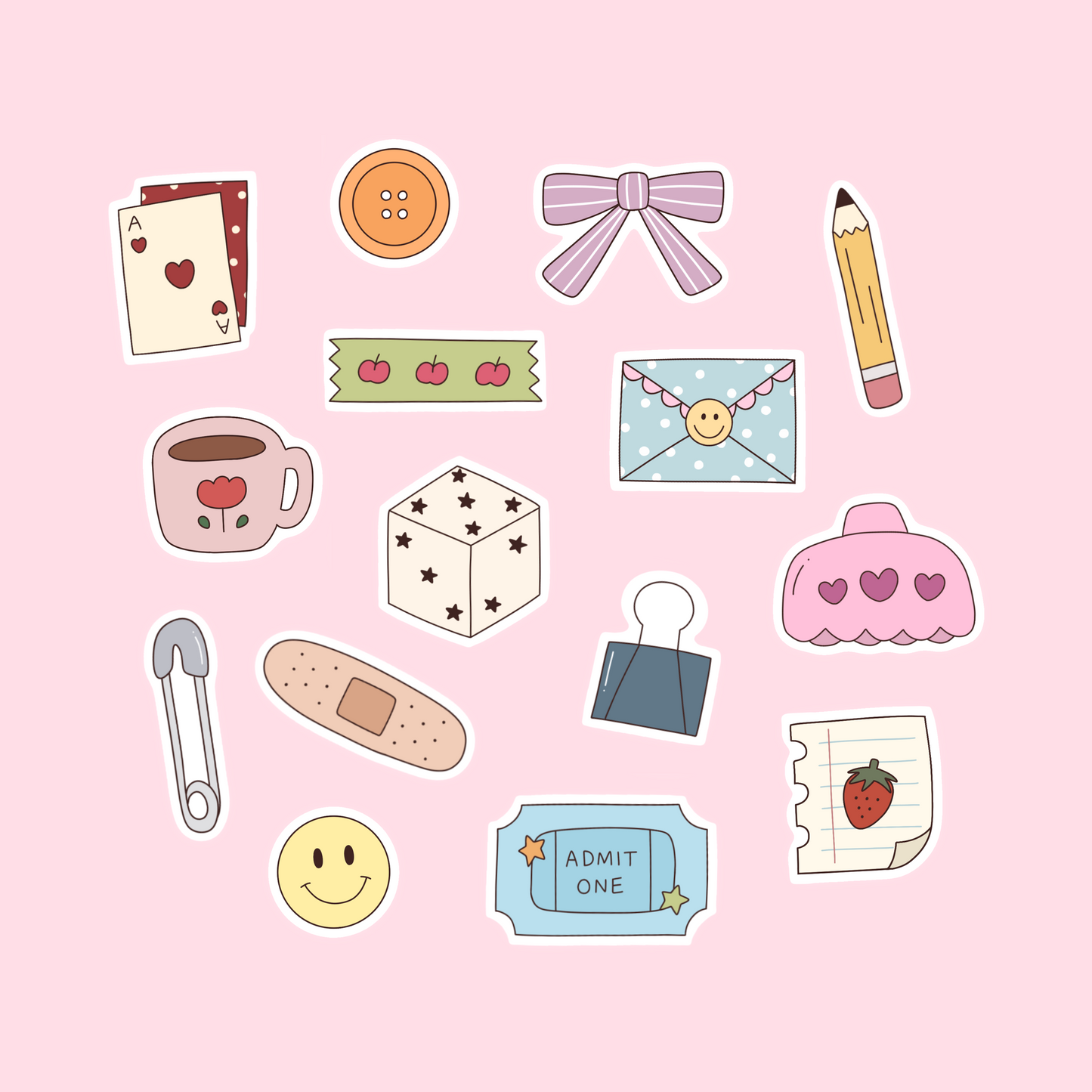 Mini sticker flakes